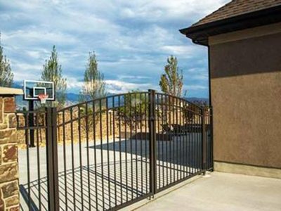 Aluminum Protective Fencing and Gate Installation
