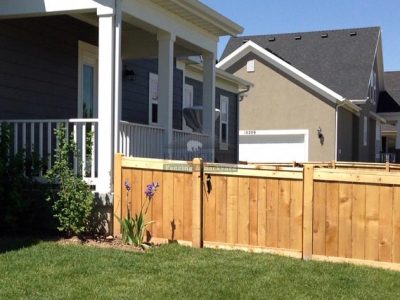 Cedar Wood Protection Fence Installation