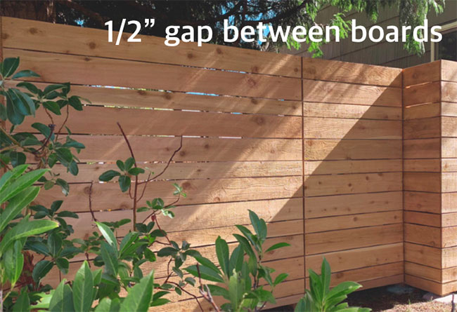 Horizontal Wood Fence Products