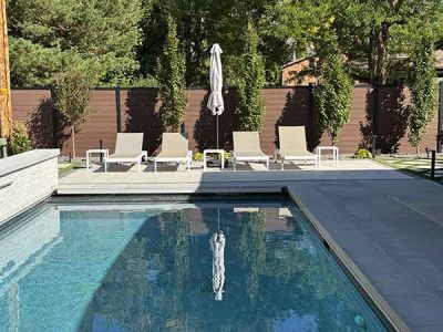 Modern Composite Pool Fencing