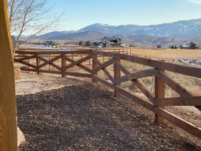 Residential Ranch Rail Fencing Services