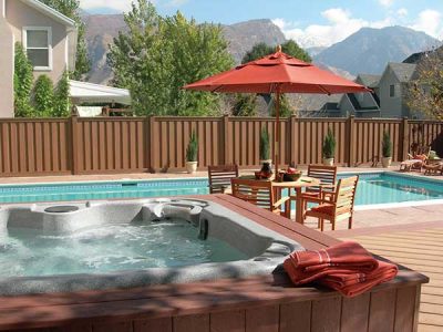 Trex Fence Pool Side Installation