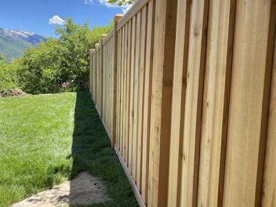 Wood Shadowbox Fence Installation