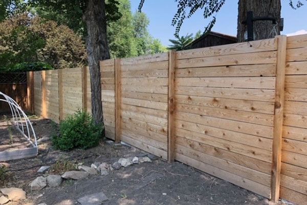 Residential Horizontal Wood Fence