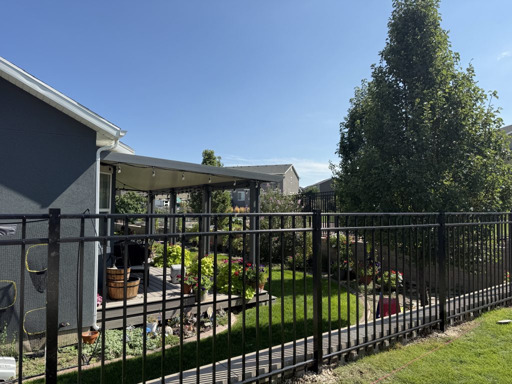 Aluminum fencing installed in Saratoga Springs, Utah