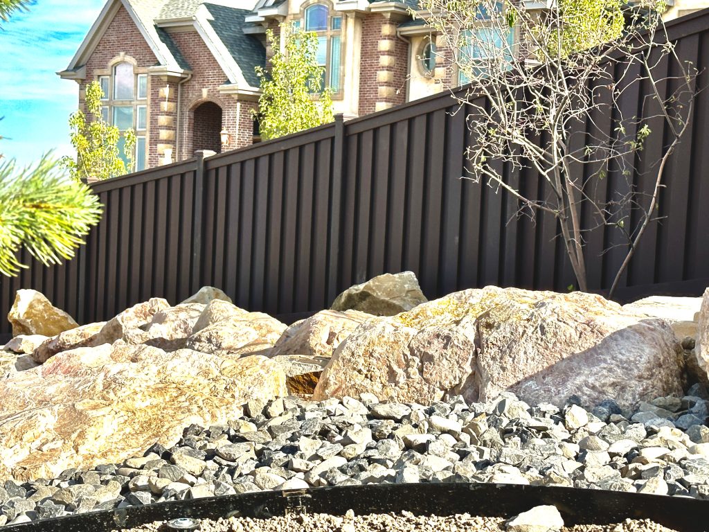 Trex fencing installed in Centerville, Utah