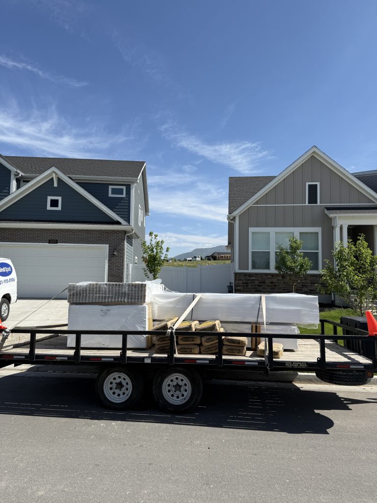 Residential vinyl privacy fence installed in Layton, UT