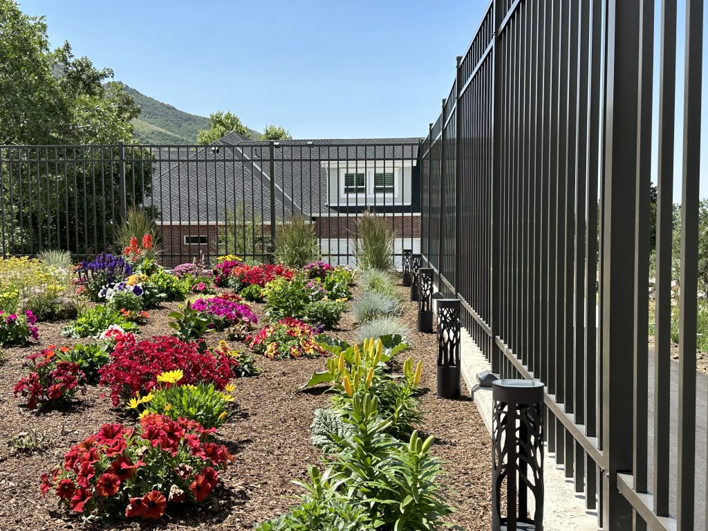 Wrought iron aluminum fence installed in Centerville, Utah